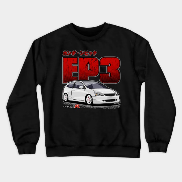 Civic Type R EP3 Crewneck Sweatshirt by WINdesign